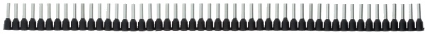 Tubetti terminali rame stagnato 1,5 mm² guaina polipropilene striscia 50 pezzi uso elettrico isolamento sicuro