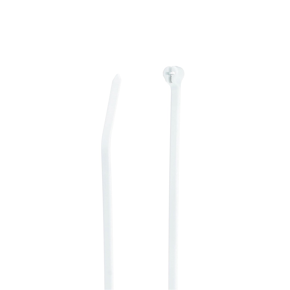 Fascetta fermacavi 100x2,3 mm bianco nylon 80N uso interno industriale