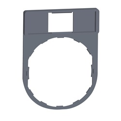 Portaetichetta 30 x 40 mm senza etichetta 8 x 27 mm colore grigio (prezzo per 1000 pz) - 