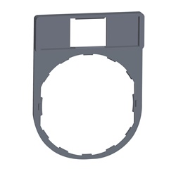 Portaetichetta 30 x 40 mm senza etichetta 8 x 27 mm colore grigio (prezzo per 1000 pz) - 