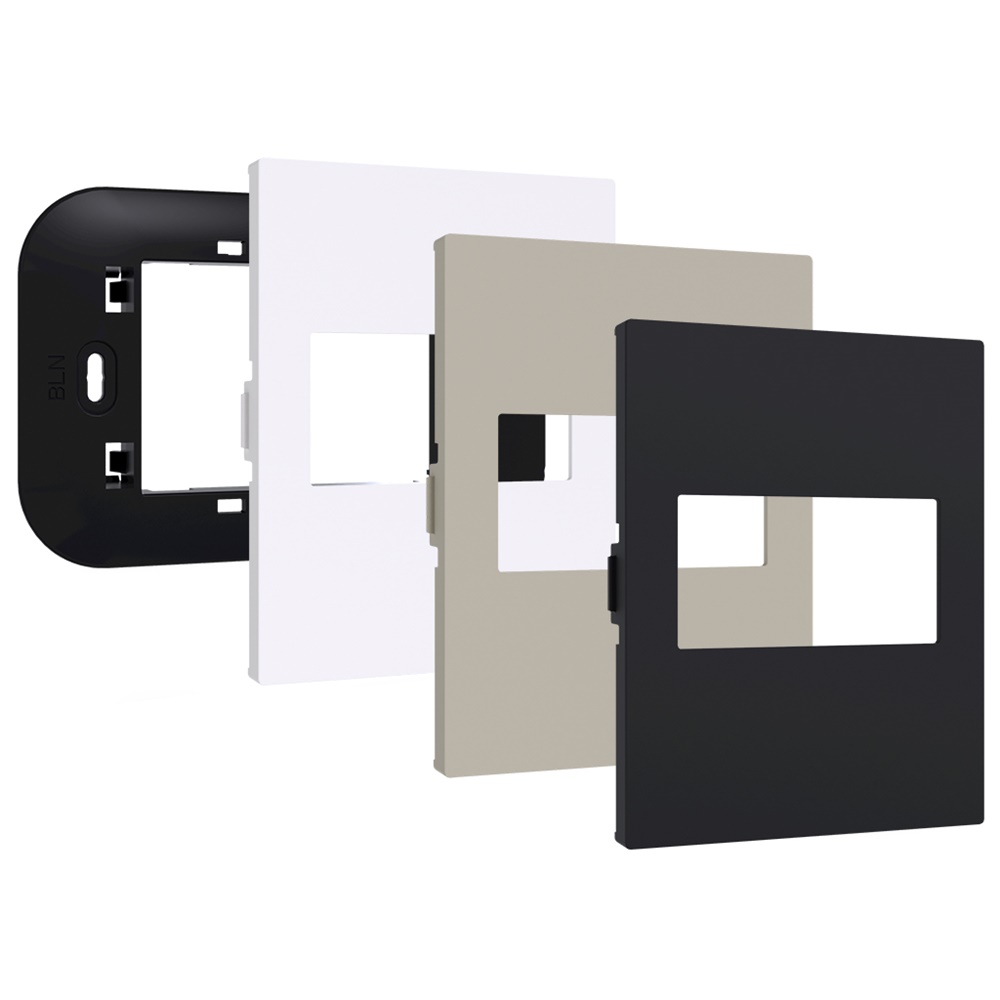Kit montaggio cronotermostato Iride termostato Aros placche Bticino Living Now bianco nero sabbia