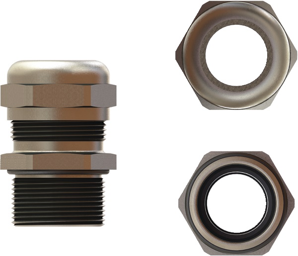 Pressacavo metallico PG 9 filettatura Ø 4-8 mm IP68 con guarnizione alta qualità per installazioni sicure e durature