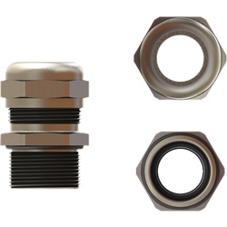 PRESSACAVO METALLICO PG 9 FILETTATU