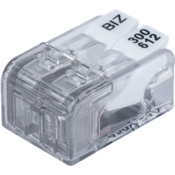 Morsetto a molla BizWing mini 2.5 2 ingressi cavi 0,2-2,5 mm² impianti compatti