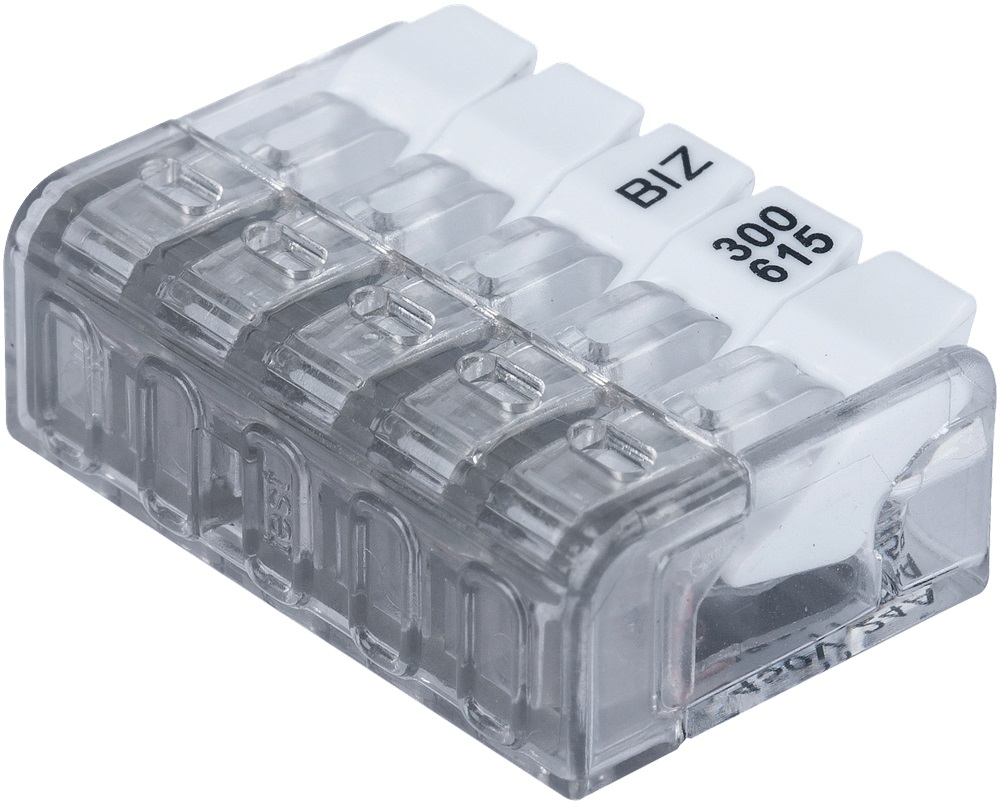 Morsetto di collegamento con leve 5 ingressi BizWing mini 2,5 0,2-2,5 mm²