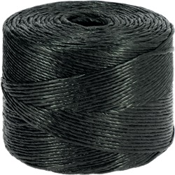 Spago polipropilene intrecciato 3 mm 750 m nero multiuso per installazioni elettriche e uso generale