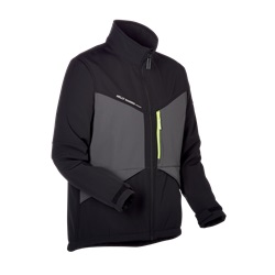 GIACCA IN SOFTSHELL AKER NERO/GRIGI