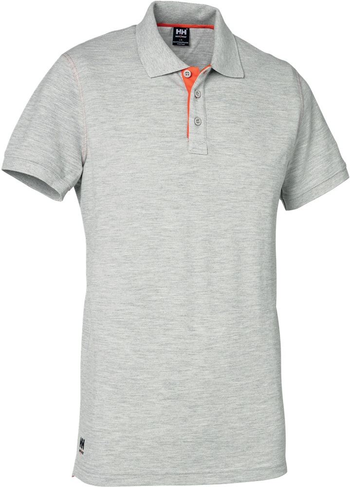 Polo Oxford grigio chiné, taglia S