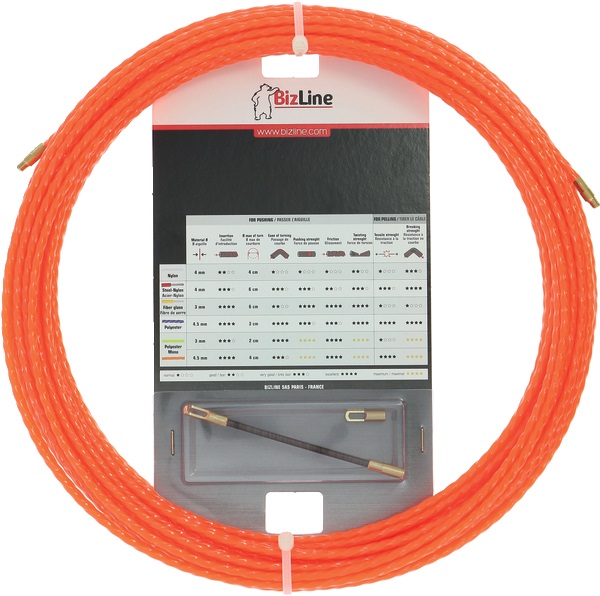 Sonda poliestere monofilo 30 m Ø4,5 mm per passaggio cavi in guaine 16-50 mm curva e intasata