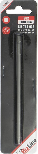 Inserto avvitamento magnetizzato SQ2 100 mm bit cacciavite professionale
