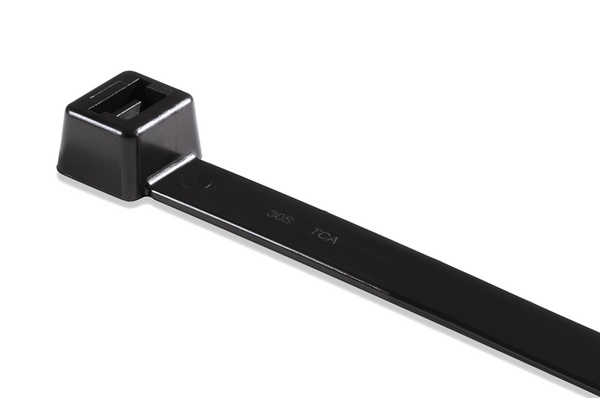 Fascetta nylon PA66HIR 270x4,6 mm nera alta resistenza per fissaggio cavi tubi flessibili