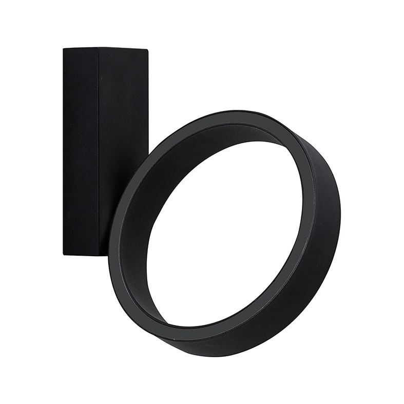 LAMPADA PARETE LED 3K NERO 7W