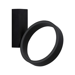 Applique LED 7W 3000K IP20 nero design minimal interno residenziale commerciale
