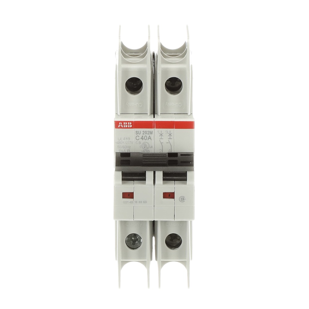 Interruttore Automatico Miniatura SU200M 2P 40A Caratteristica C 400V AC Uso Industriale