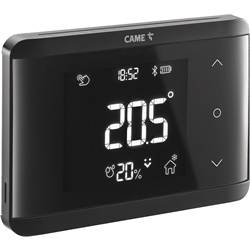 Cronotermostato Bluetooth da incasso nero con controllo remoto smartphone per riscaldamento domestico
