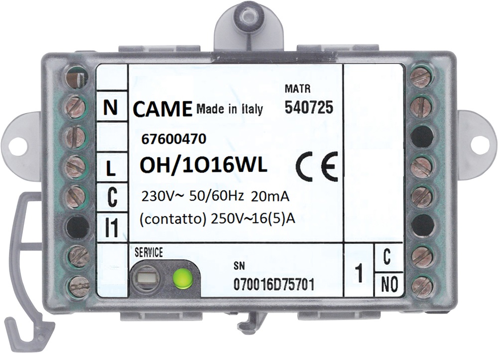 OH/1O16WL MODULO 1 USCITA 16A RADIO