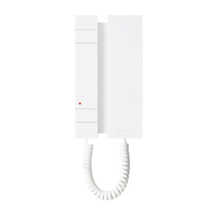 Serie Mini - Citofono con cornetta, sistema audio Simplebus 2, 2 pulsanti, morsetto incluso