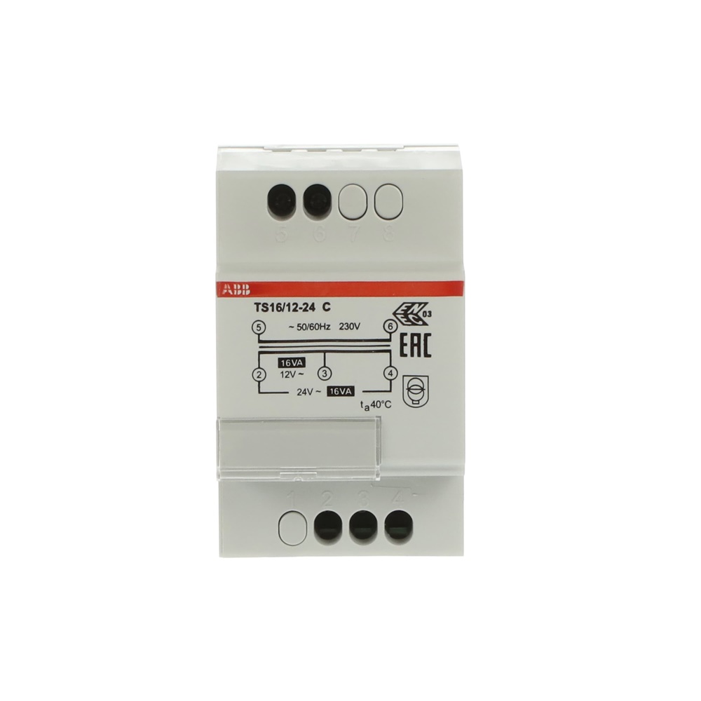 Trasformatore sicurezza TS16/12-24 C 16VA 12-24V per alimentazione dispositivi elettronici e ambienti umidi