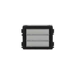 Modulo 3 pulsanti rettangolari LED per impianti elettrici residenziali e commerciali