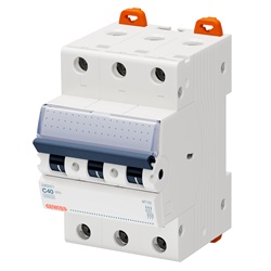 INTERRUTTORE MAGNETOTERMICO - MT 100 - 3P CURVA C 40A - 3 MODULI