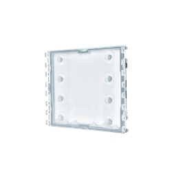 Serie Ultra - Modulo pulsanti, predisposto 4/8 chiamate, retroilluminazione bianca, sensore crepuscolare