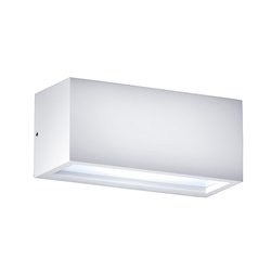 Applique LED bianca 12W design moderno compatto 120x120 mm per interni residenziali e commerciali