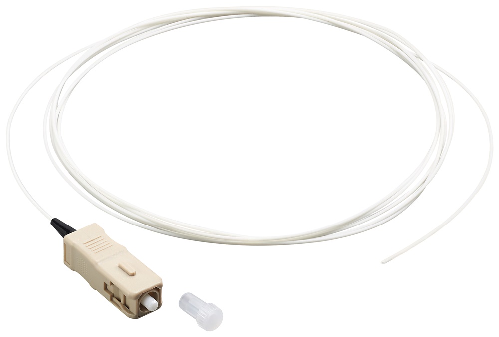 Pigtail multimodale 50/125 SC OM3 fibra ottica simplex 2 m per telecomunicazioni rete dati