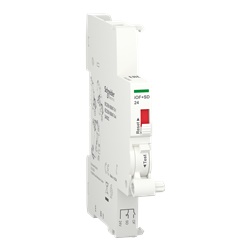 Auxiliare sgancio aperto-chiuso 24Vcc contatti 1NO+1NC segnalazione guasto per interruttori iC40 iC60 iID iCV40