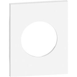 Cover presa standard tedesco 3 moduli bianco per impianti elettrici