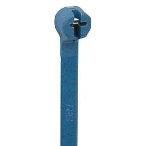 Fascetta rilevabile poliammide 6.6 blu 4,6x186 mm per fissaggio cavi elettrici