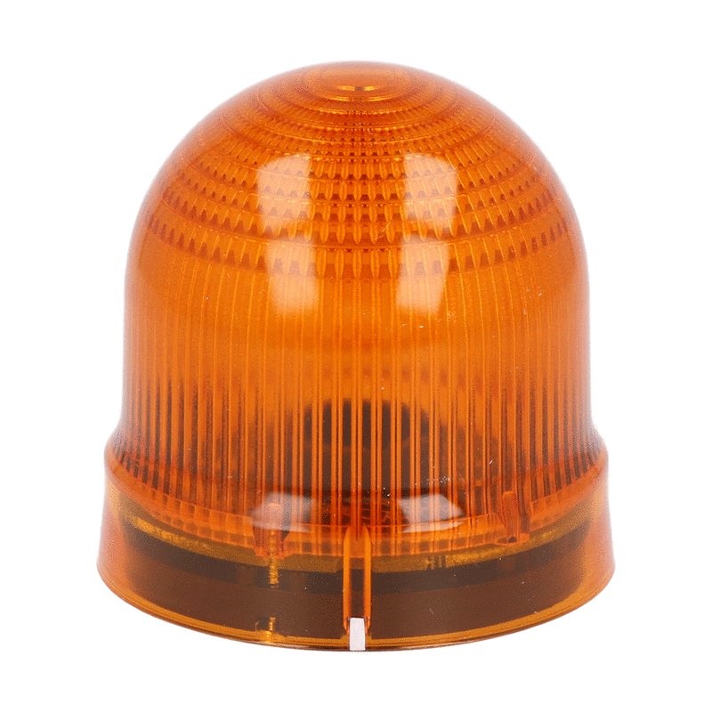 Segnalatore luminoso arancio modulo lampeggiante/fisso Ø62mm BA15D 12-48VAC/DC