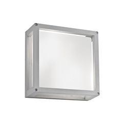 Applique plafoniera esterno IP54 alluminio pressofuso attacco E27 per lampadine LED grigio