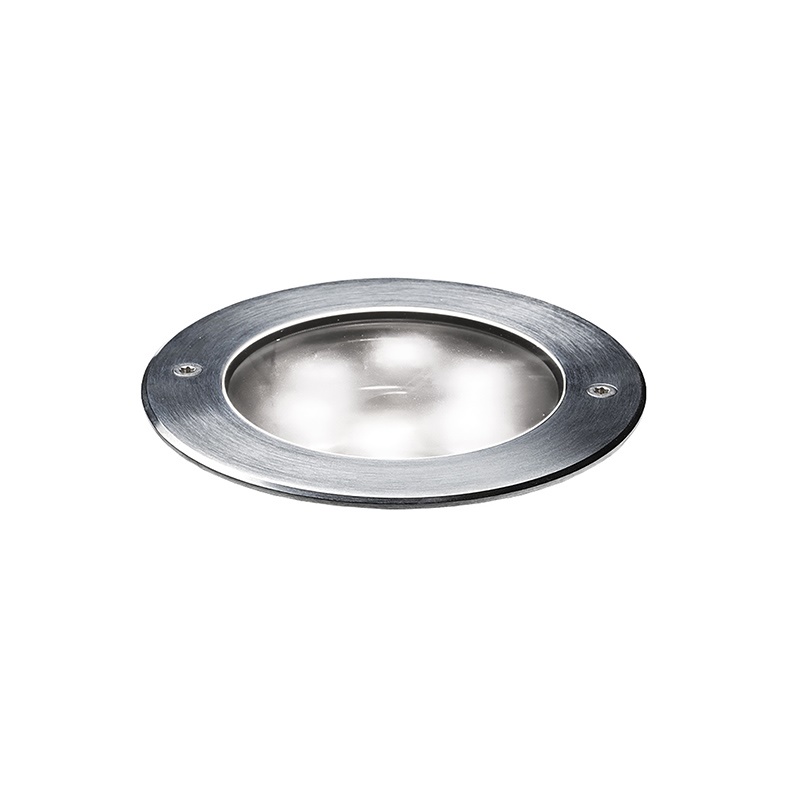 Uplight LED 12,6W acciaio IP65 3000K faretto incasso esterno terra resistente