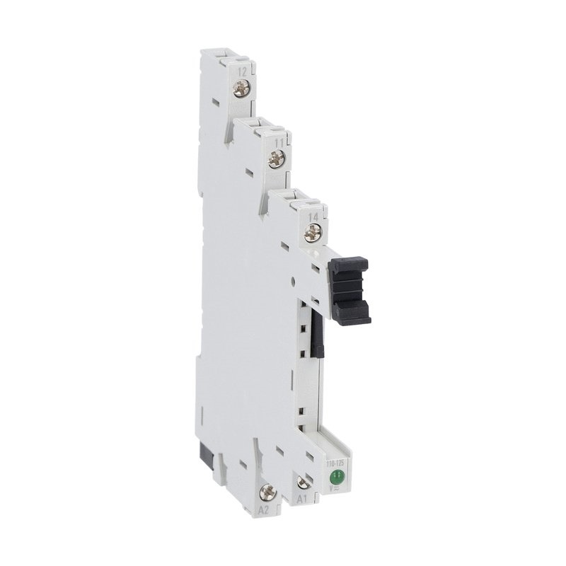 Zoccolo Slim per Relè 110-125V AC/DC Terminali a Vite Uso Elettrico Industriale