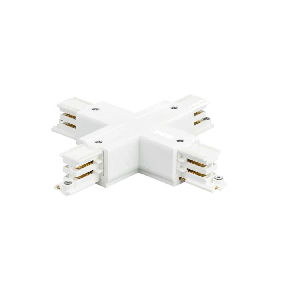 X-Coupler 3-circuito binario trifase RCS750 connettore a croce 90° per sistemi illuminazione modulare