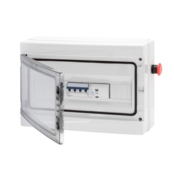 Quadro elettrico cablato 3F con magnetotermico e differenziale 53 kW per cantiere serie 68 ASC