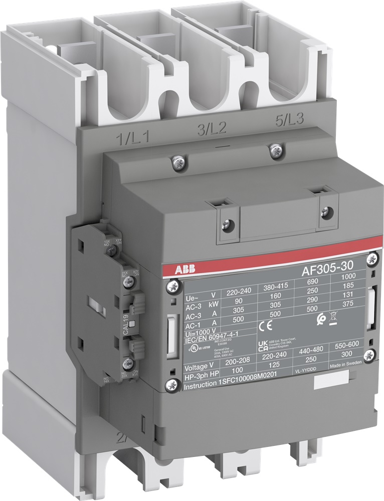 Contattore AF305-30-11-11 3 poli 305A 24-60V AC/DC per motori fino 160 kW controllo efficiente