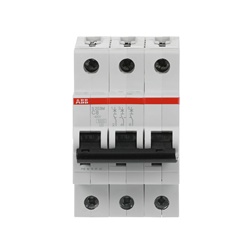 Interruttore automatico Miniature Circuit Breaker S200M 3 poli 8A curva C 10kA uso residenziale e industriale