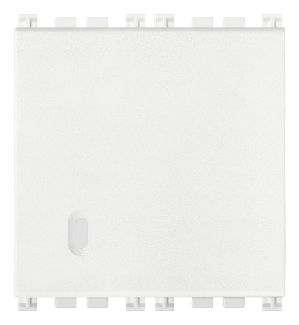 Interruttore 1P 20AX 2 moduli illuminabile bianco per impianti domestici e uffici
