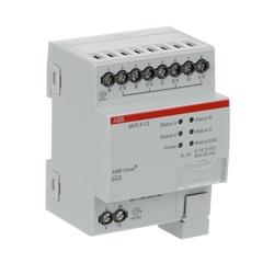 Attuatore analogico 4 canali per regolazione riscaldamento climatizzazione ventilazione su guida DIN