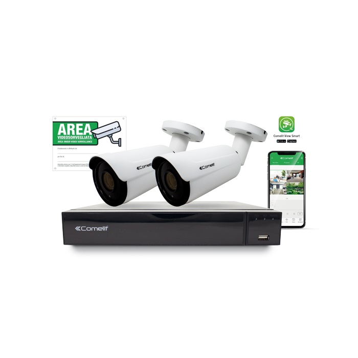 Serie Smart - Kit IP, NVR IPNVR008S05PA + 2 telecamere IPBCAMS02ZA + accessori