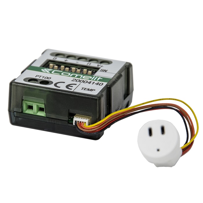 Modulo temperatura/umidità incasso, sistema SimpleHome, ingresso PT100, sonda inclusa