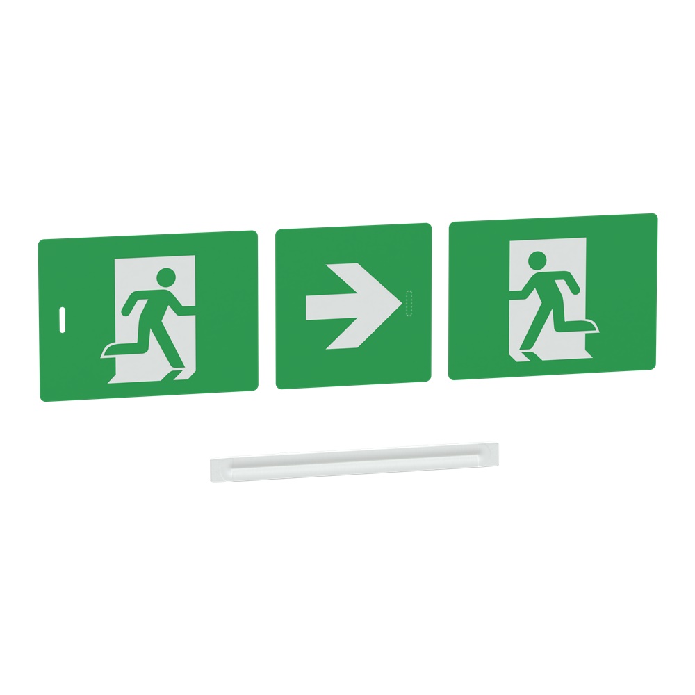 Kit segnalazione Exiway Light 20m pittogrammi direzionali per illuminazione emergenza
