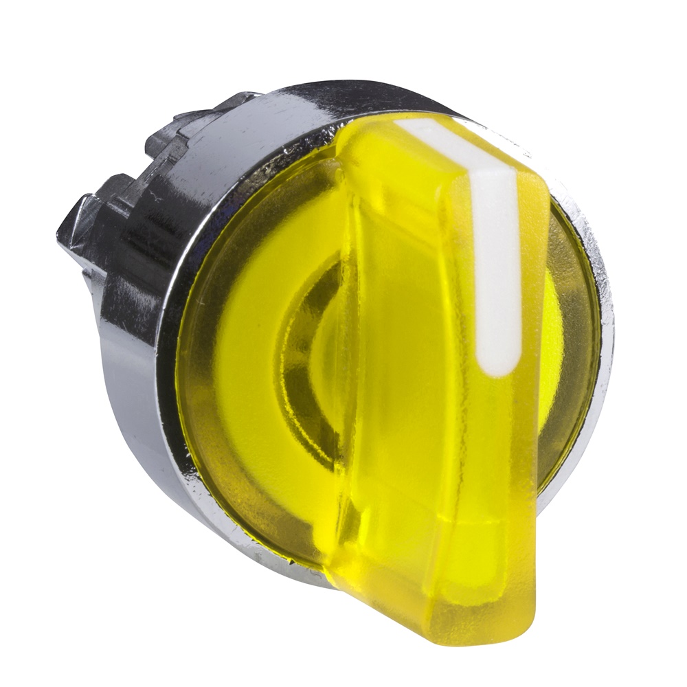 Testa selettore luminoso giallo led - Ø 22- per LED universale