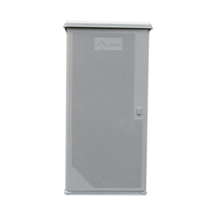 Armadio vetroresina 1 vano IP34D IK10 per contatori trifase fino 200KW dimensioni 720x1394x450 mm