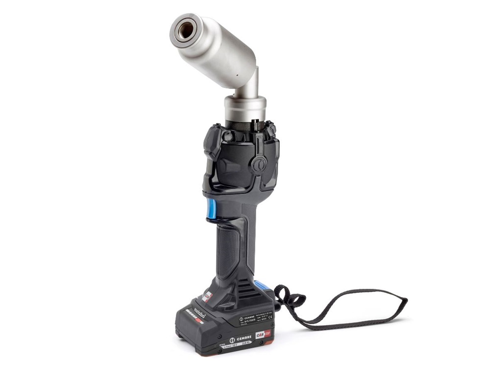 Foralamiere oleodinamico a batteria B-FL750ND, foro Ø140 mm, acciaio inox e plastica, testa girevole 360°