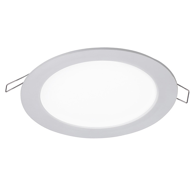 Downlight tondo LED 6W 3000K 120° IP20 alluminio bianco incasso residenziale commerciale
