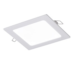 Downlight quadrato bianco 6W 3000K IP20 angolo 120° per ambienti residenziali e commerciali