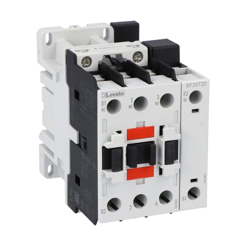 Contattore quadripolare 45A AC1 2NA 2NC bobina 48V DC uso industriale