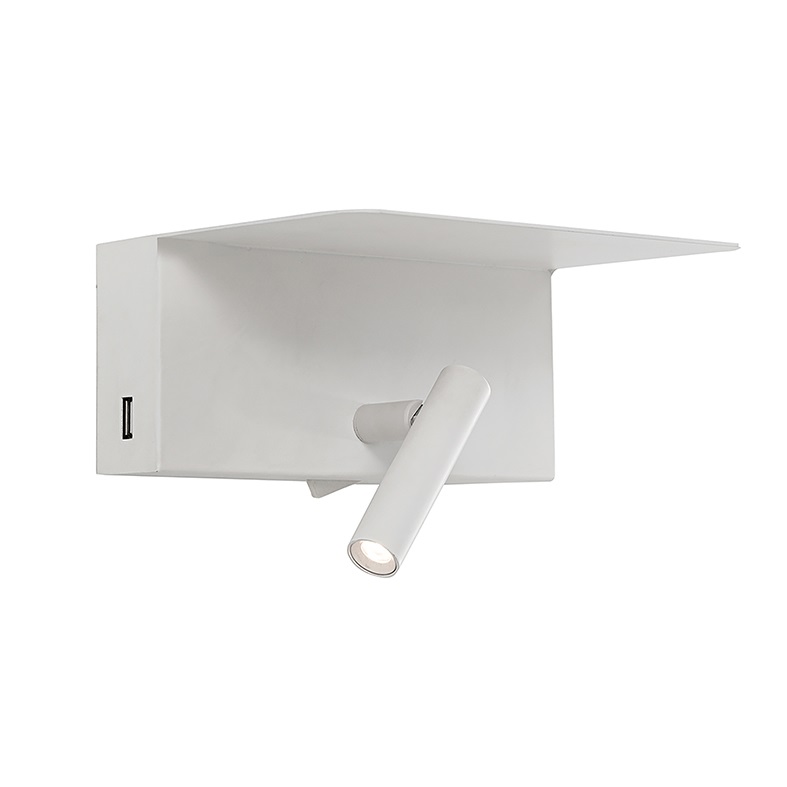 LAMPADA PARETE LED USB 3K BIANCO 3W